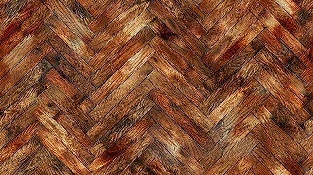 Wooden Herringbone Pattern