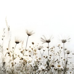 Minimalist Floral Banner Highlighting Anti Aging Wellness Concept in Muted Earthy Tones