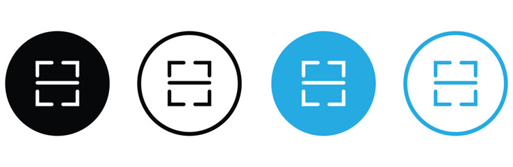 scanner, QR code scanner icons vector 