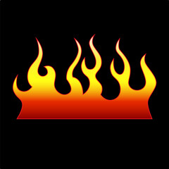 Flame tattoo tribal design sketch. Fire tattoo.