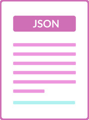 Obraz premium JSON Contract document icon