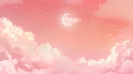 Stunning Pink Minimal Cloud Background: A Dreamy and Delicate Visual Spectacle. Showcasing the Softness and Charm of Heavenly Tones.