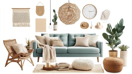 Furniture png cut out set.illustration