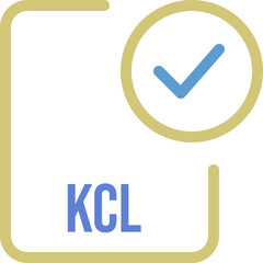 KCL File icon with checked mark