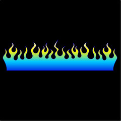 Flame tattoo tribal design sketch. Fire tattoo.