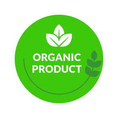 Natural Product Organic Food Label Perfect to complement your designs, for product packaging labels, shops, places dealing with natural products non animal and vegetarian.