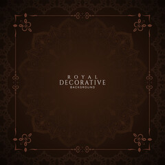 Decorative stylish frame elegant background