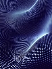 Fototapeta premium Blue Light Wave Close-Up
