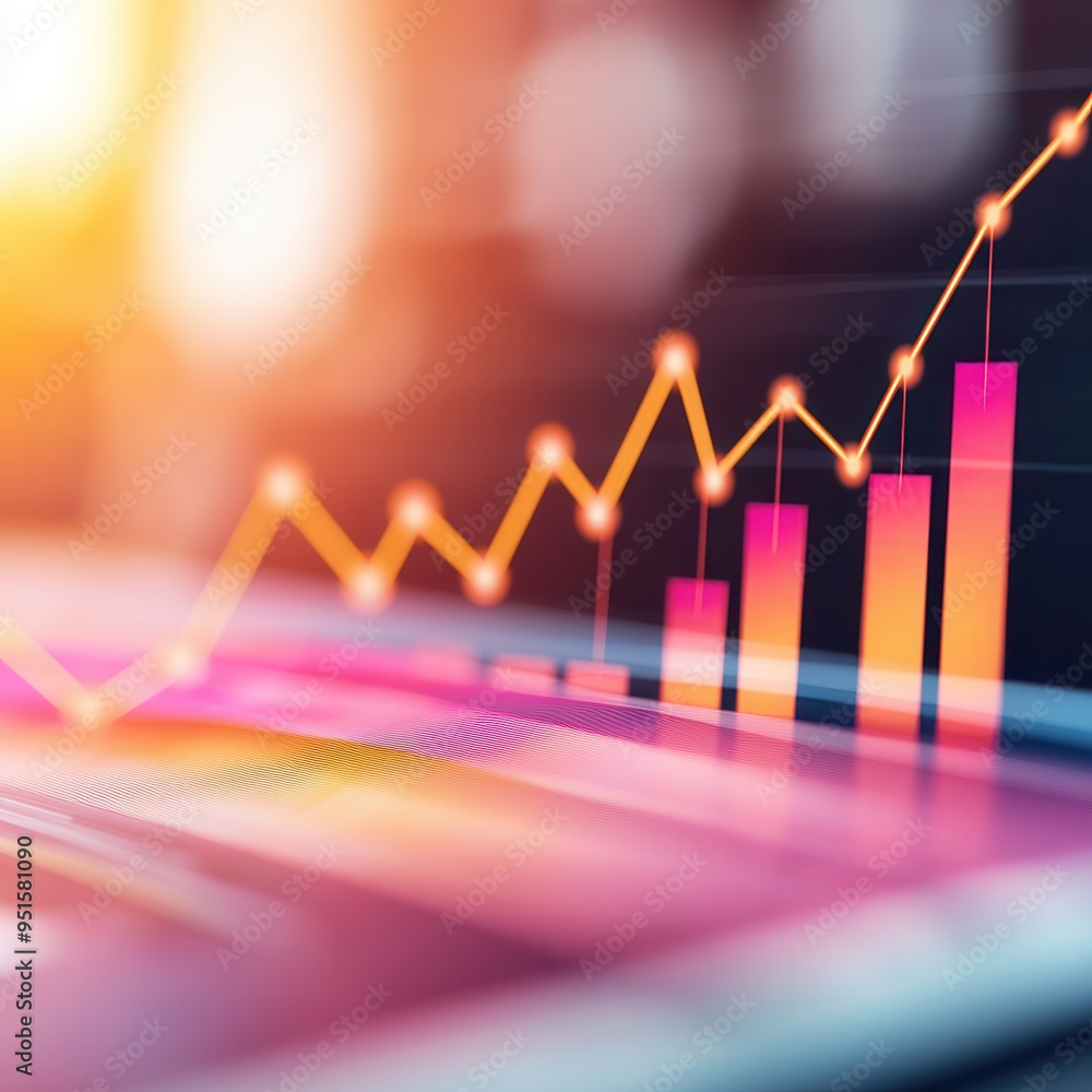 Poster Abstract Financial Growth Background.