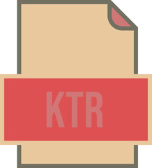 KTR File icon fill and outline crisp corners