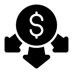 cost, expense, fee, expenditure, accounting solid or glyph icon