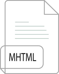 MHTML File extension icobn crisp corners thick outline