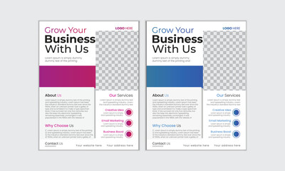 Modern Creative Corporate  Business Flyer Brochure Template Design, abstract business flyer, vector template design. Brochure design, cover, annual report, poster, flyer vector design