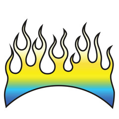 Flame tattoo tribal design sketch. Fire tattoo.