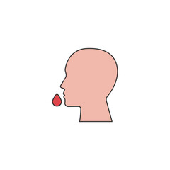 nose bleeding illustration
