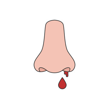 nose bleeding illustration