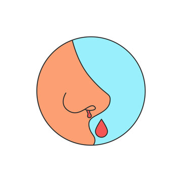 nose bleeding illustration