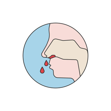 nose bleeding illustration