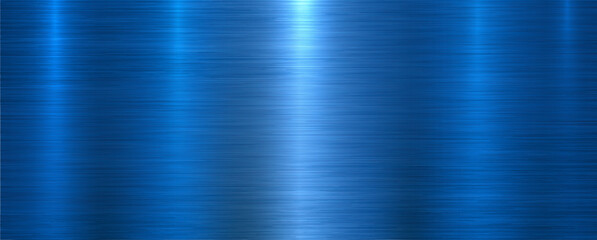 Brushed metal texture background, shiny lustrous blue metallic pattern 3d background