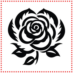 Timeless Rose Design  Perfect for Projects Highlighting Beauty, Love, and Elegant Simplicity