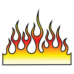 Flame tattoo tribal design sketch. Fire tattoo.