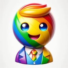 Naklejka premium colored person