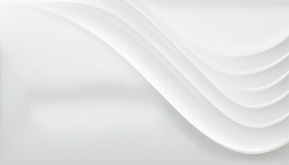 Obraz premium White and light gray abstract paper wave luxurious background. Smooth and clean modern abstract wave curve lines banner design. White cloth soft wave texture pattern background