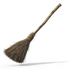 Traditional Broom with Wooden Handle.