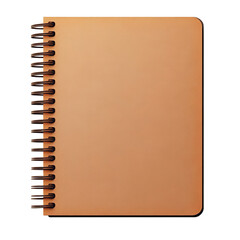 Blank spiral notebook with a clean cover, perfect for notes, sketches, and creative ideas.