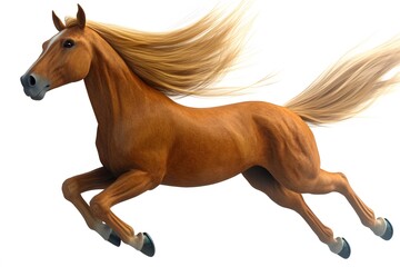 horse isolated on white background