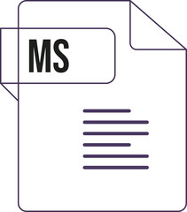 MS ip icon black outline