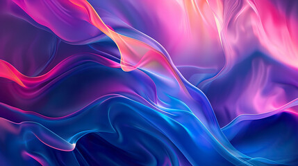 Obraz premium Abstract Flowing Ribbons of Colorful Light.