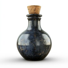 Vintage Glass Bottle with Cork.