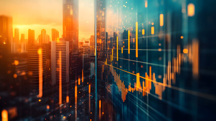 Fototapeta premium Growing cities with investment