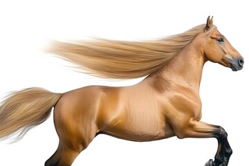 horse isolated on white