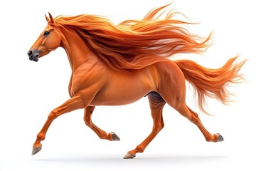 horse isolated on white background