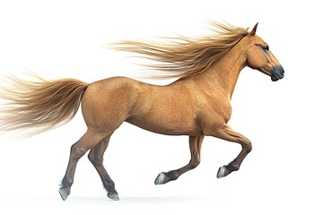 horse isolated on white