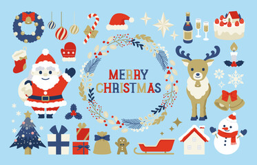 かわいいクリスマスのイラスト素材