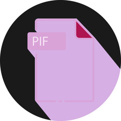 PIF ip file icon with black checked mark