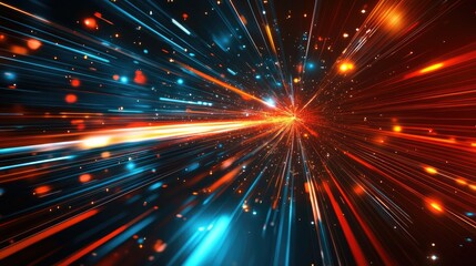 Future technology line background and light effect