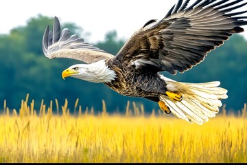 bald eagle in flight