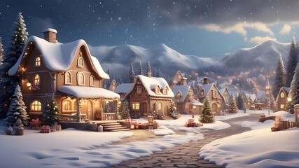 christmas night in the city