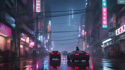 time lapse of traffic at night