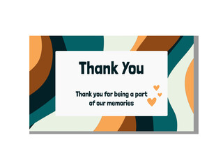 Wedding Thank You Card minimalism Design Template