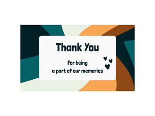 Wedding Thank You Card minimalism Design Template