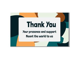 Wedding Thank You Card minimalism Design Template