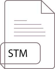 STM File extension icobn crisp corners thick outline