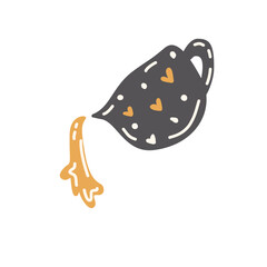 Illustration stamp stickers light bulb lamp icons symbol signal line colorful