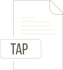 TAP icon black dashed outline v1