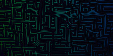 Abstract background wireframe color gradient grid from lines and rectangles. Futuristic vector illustration.